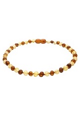 very nice small Baltic sea amber baby teething necklace